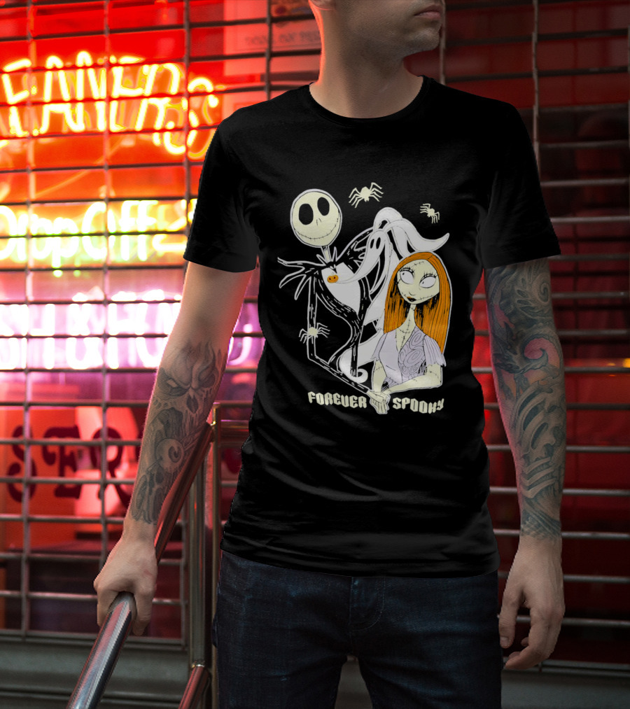 Jack Skellington Sally Zero Forever Spooky Halloween T-Shirt