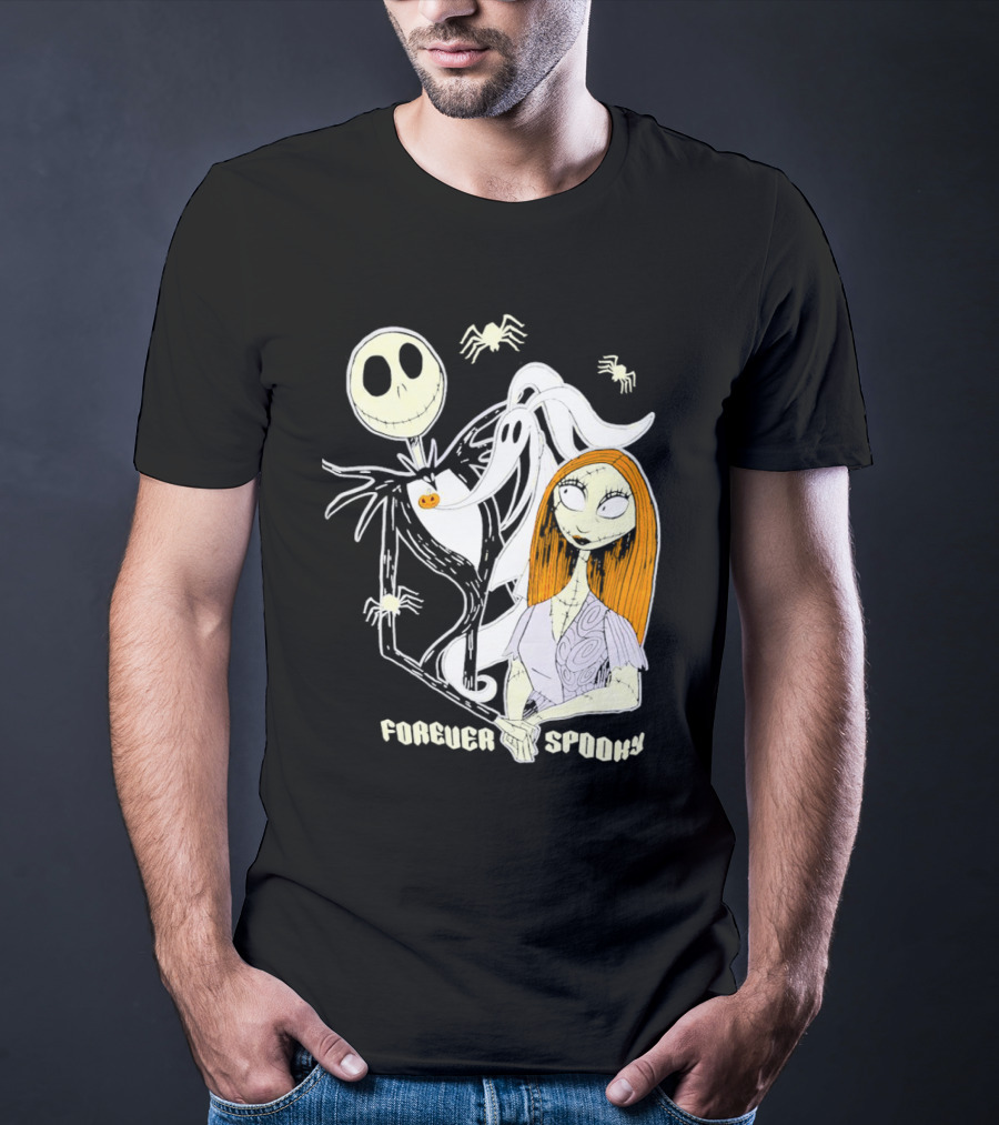Jack Skellington Sally Zero Forever Spooky Halloween T-Shirt