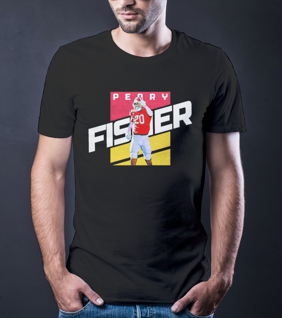 Perry Fisher Game Day Action Maryland Terrapins Football T-Shirt