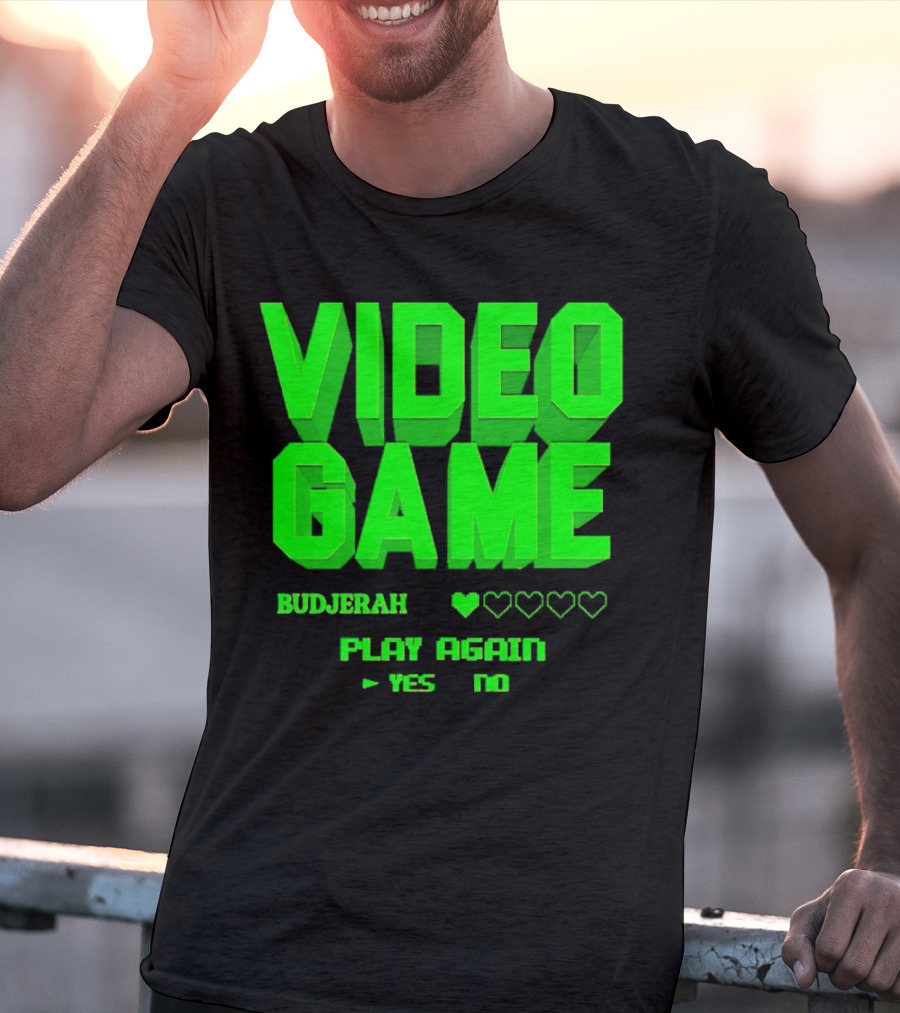 VIDEO GAME BUDJERAH PLAY AGAIN YES NO T-Shirt
