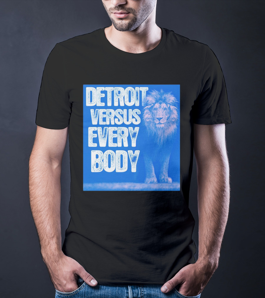 Detroit Lions Versus Everybody Lion T-Shirt