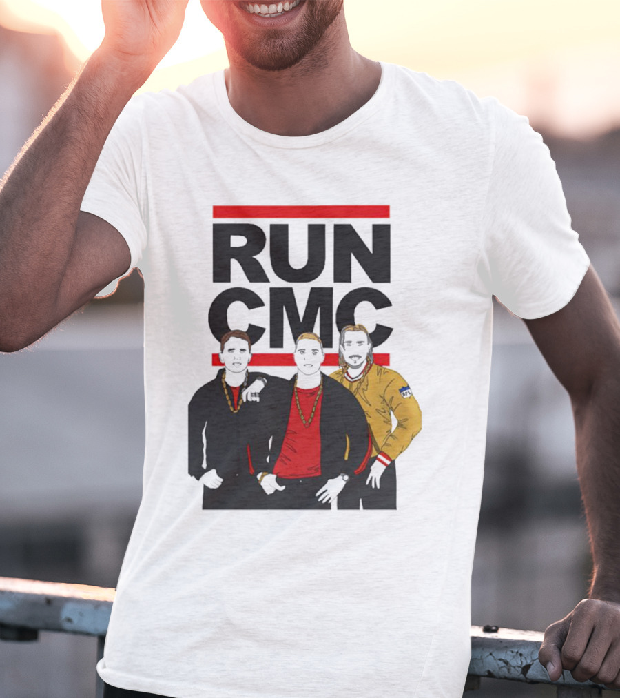 RUN CMC Remake Retro Hip-Hop Style Trio T-Shirt