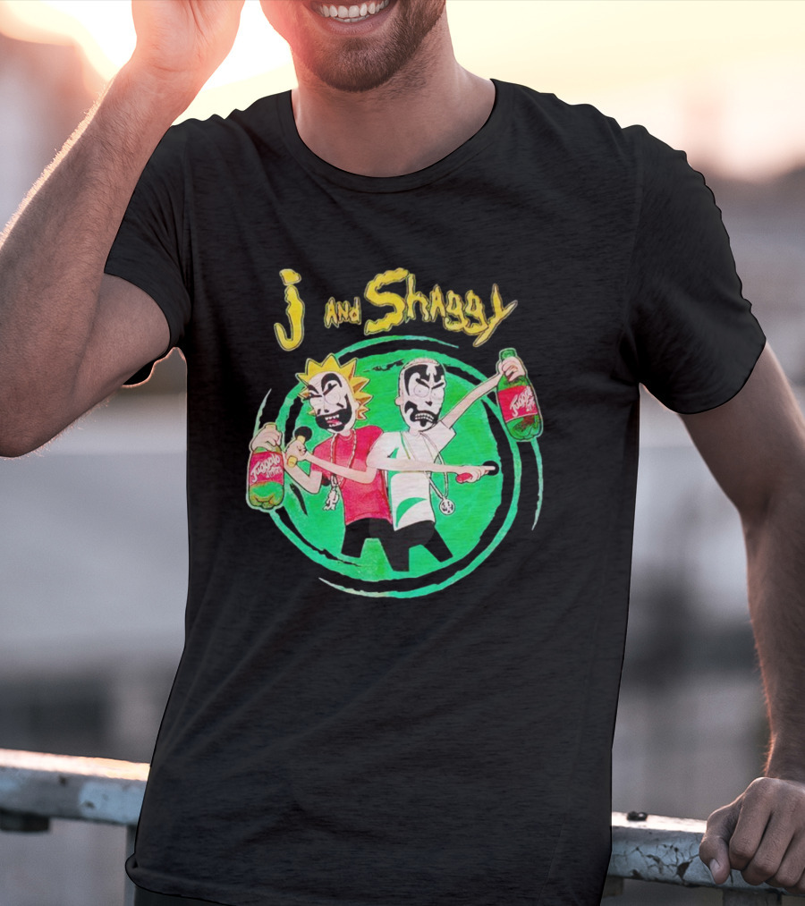 J And Shaggy Insane Clown Posse Rick And Morty Crossover Image T-Shirt