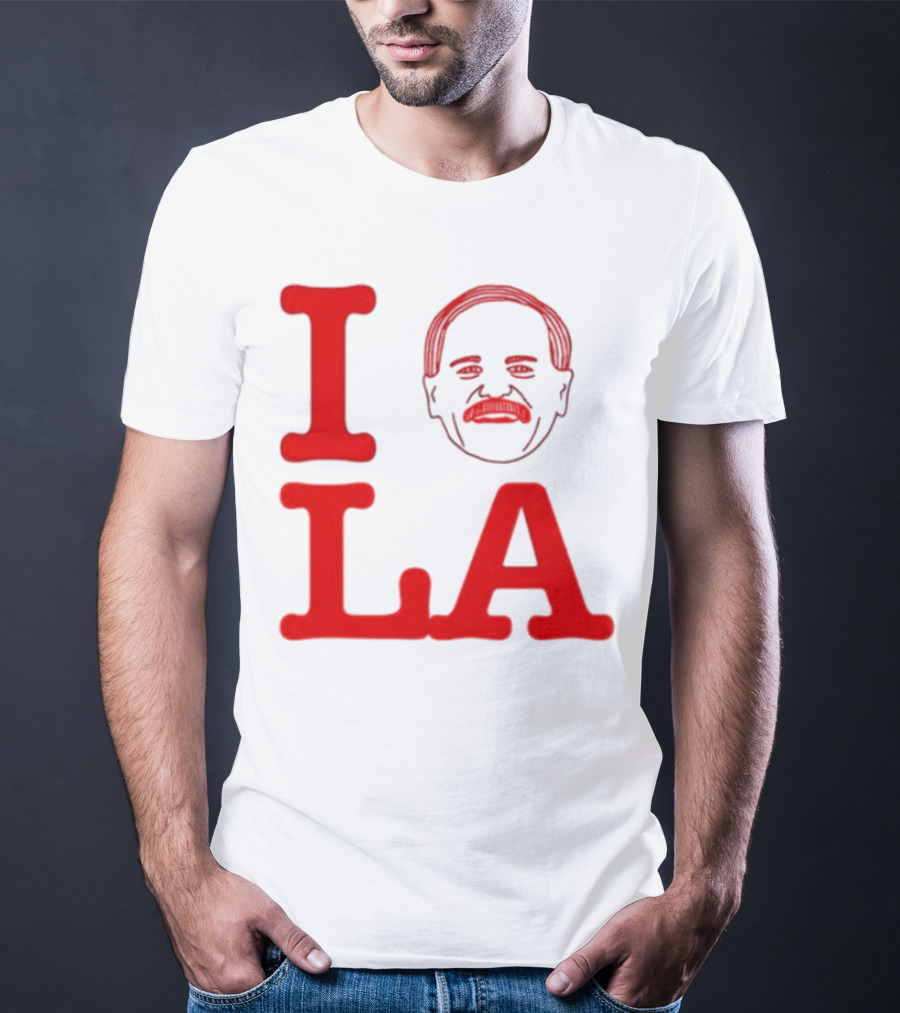 I Love John Kruk And LA With Mustache T-Shirt