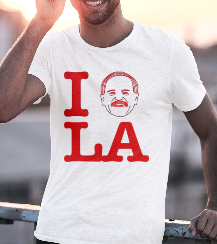 I Love John Kruk And LA With Mustache T-Shirt