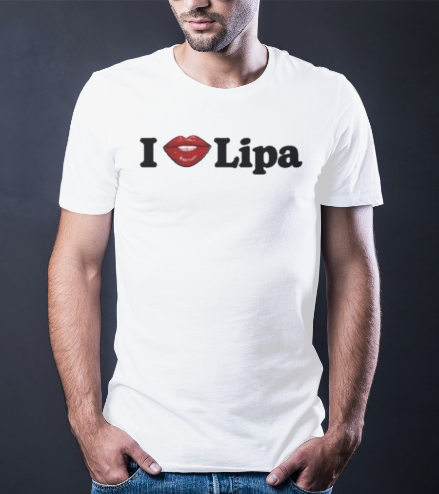 I Love Lipa Red Lips T-Shirt