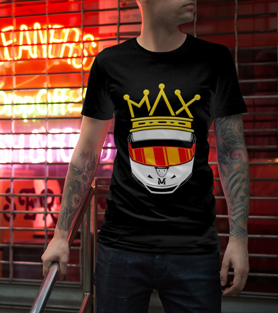 Max Helmet King Racing Congrats Iconic Crown Victory T-Shirt