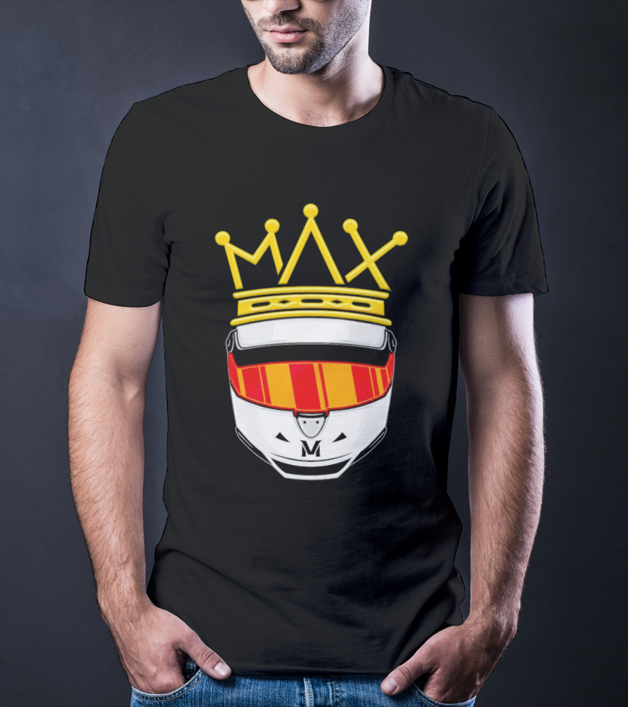 Max Helmet King Racing Congrats Iconic Crown Victory T-Shirt