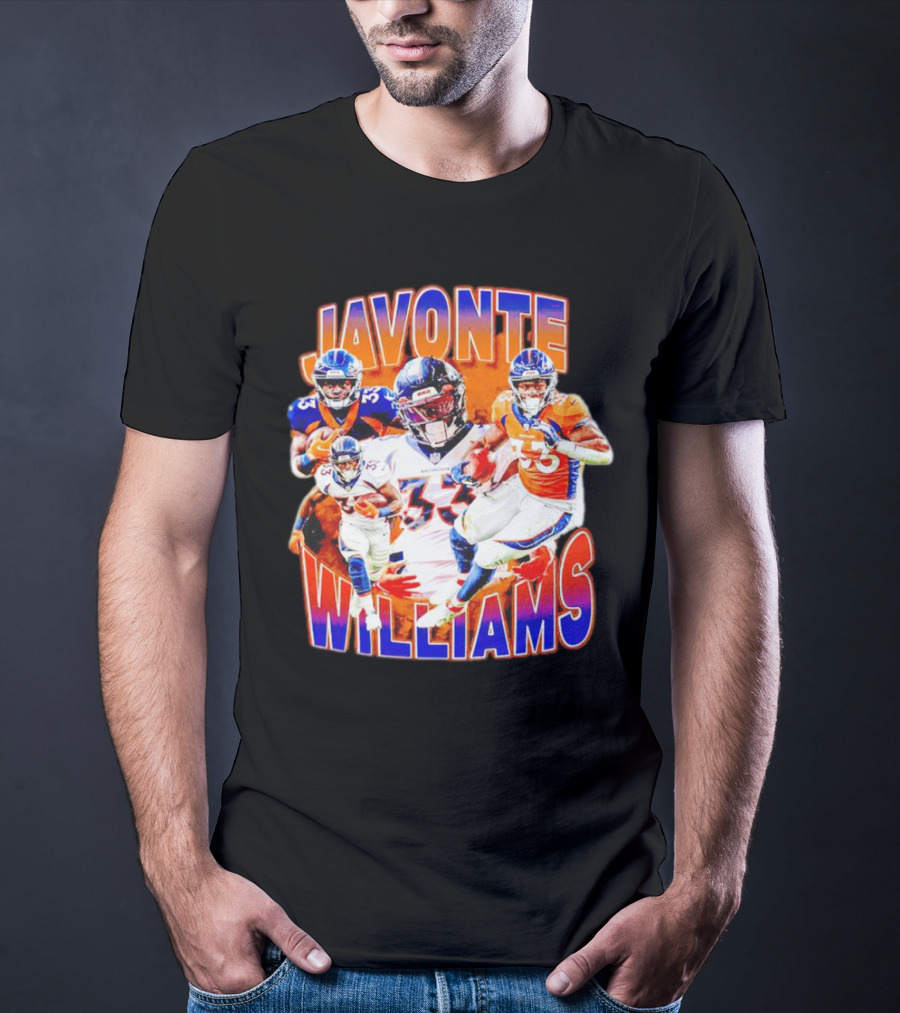 Javonte Williams Denver Broncos Football Vintage NFL Star 33 T-Shirt