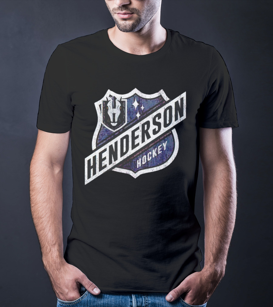 Henderson Hockey Knights Shield Badge T-Shirt