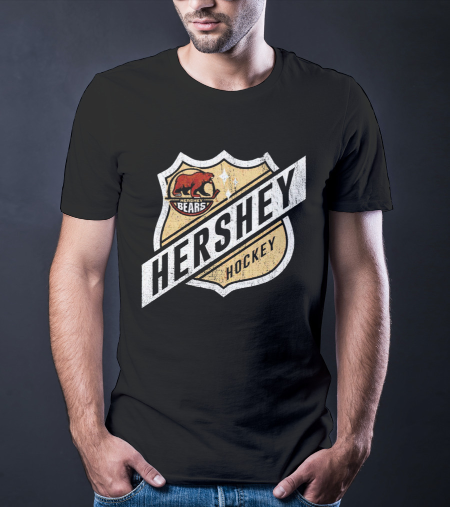 Hershey Bears Vintage Shield Emblem Hockey T-Shirt