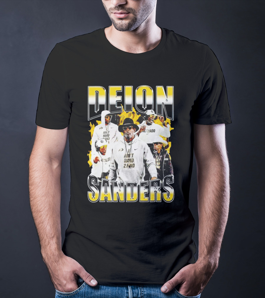 Deion Sanders Coach Prime Colorado Buffaloes Football Aint Hard 2 Find T-Shirt