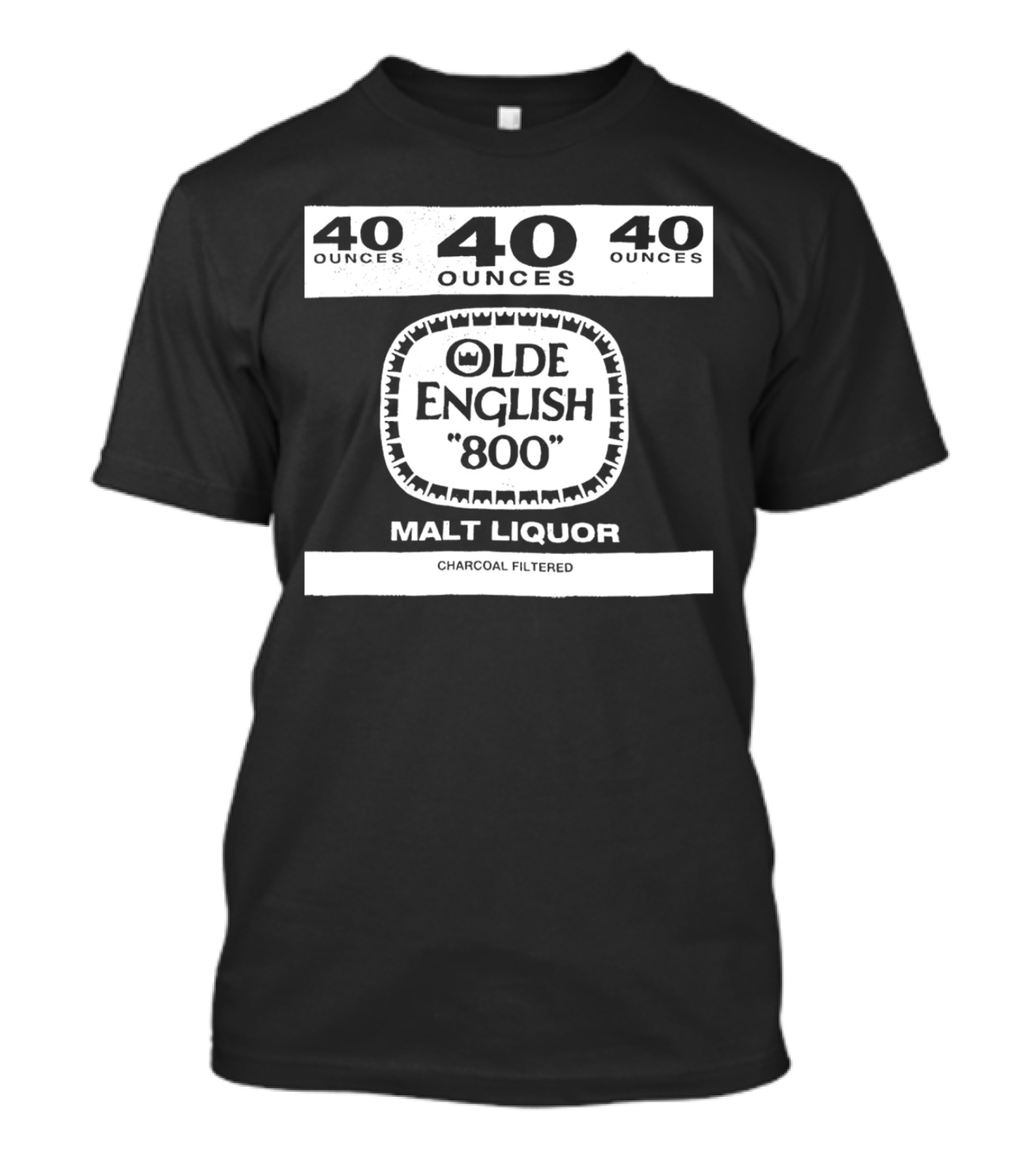 Olde English 800 40 Ounces Malt Liquor Charcoal Filtered T-Shirt