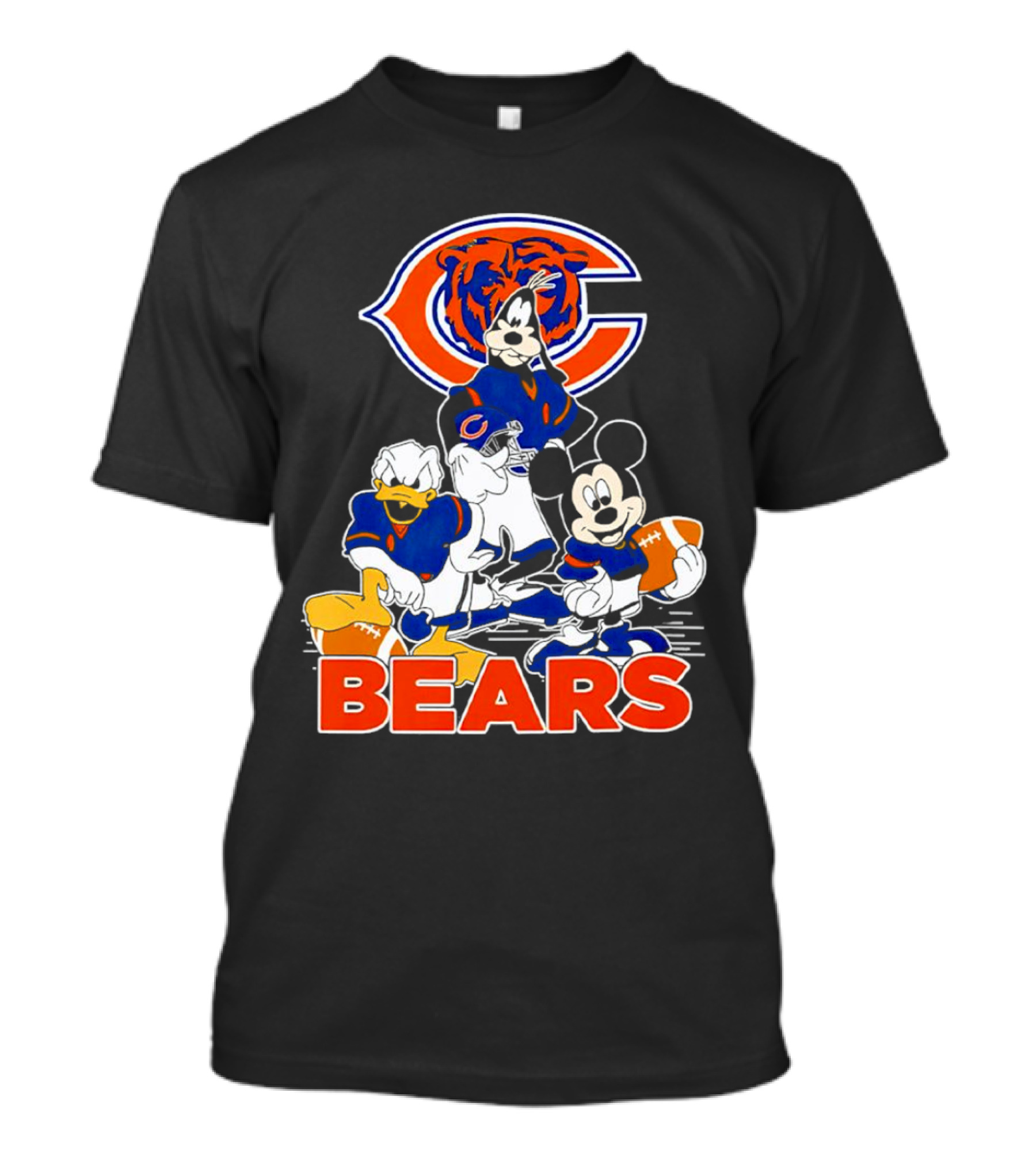 Chicago Bears NFL Football Mickey Mouse And Friends T-Shirt