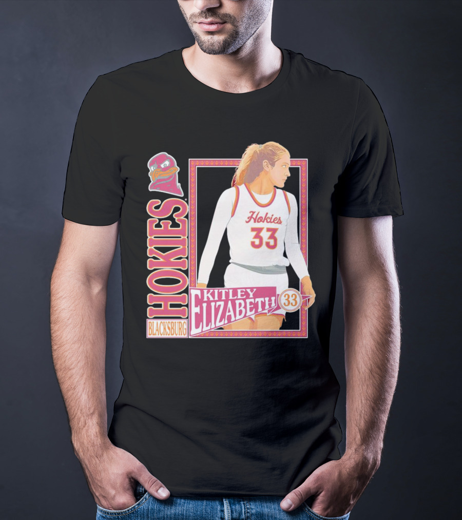 Elizabeth Kitley 33 Virginia Tech Hokies Basketball Blacksburg T-Shirt