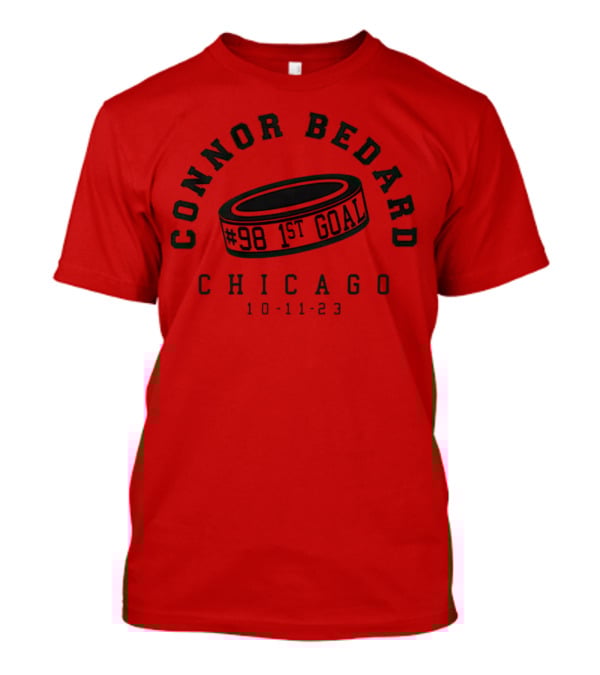 Connor Bedard #98 1st Goal Chicago 10-11-23 T-Shirt