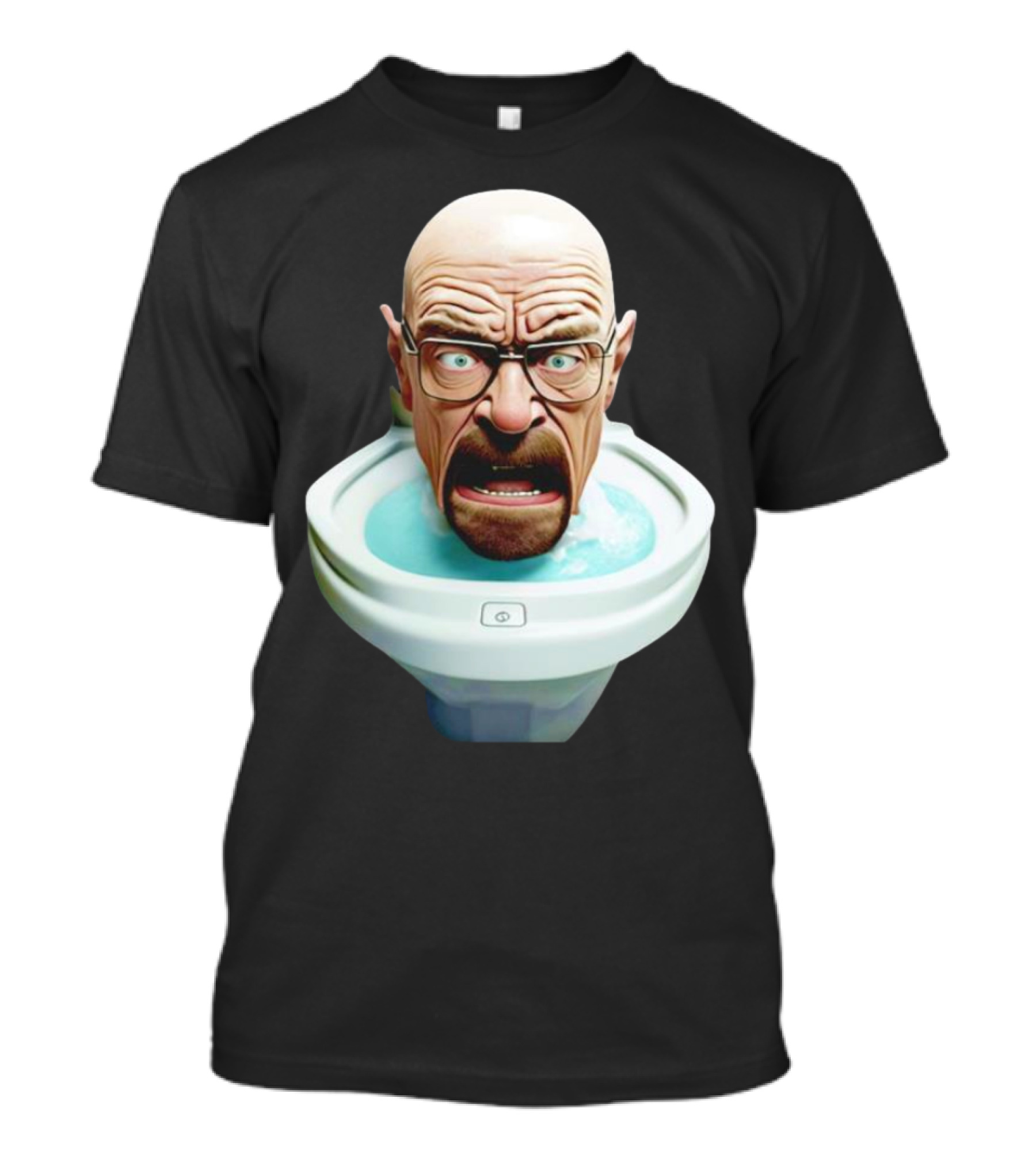 Walter White Toilet Skibidi Meme Face T-Shirt