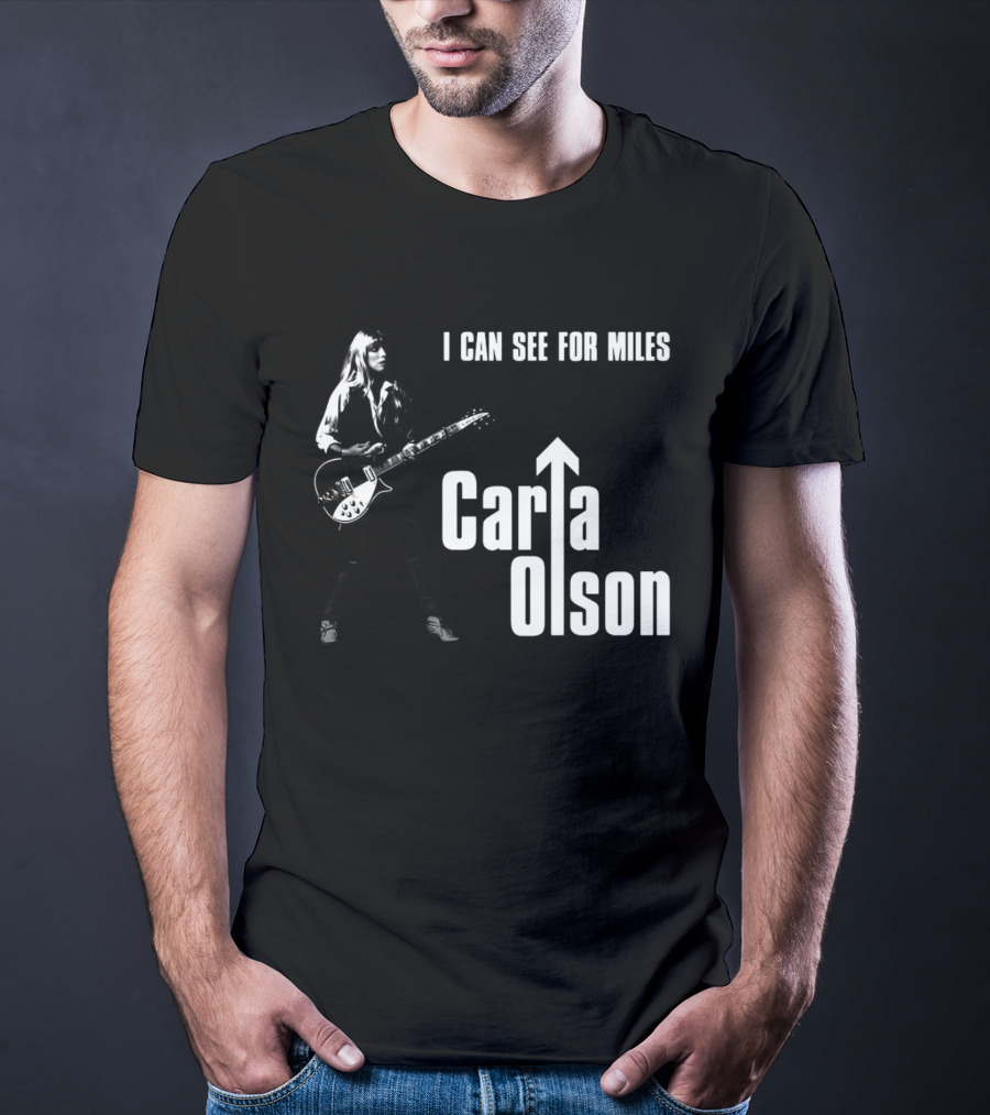 I Can See For Miles Carla Olson Guitar T-Shirt