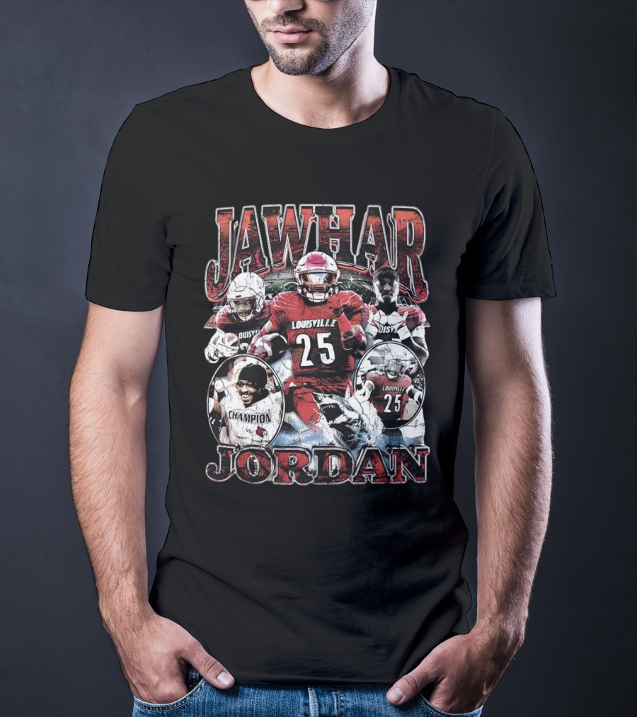Jawhar Jordan Louisville Cardinals Football Champion Vintage T-Shirt