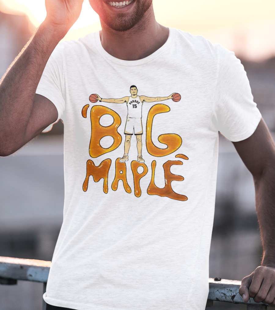 Purdue Boilermakers Zach Edey Big Maple Basketball Player T-Shirt