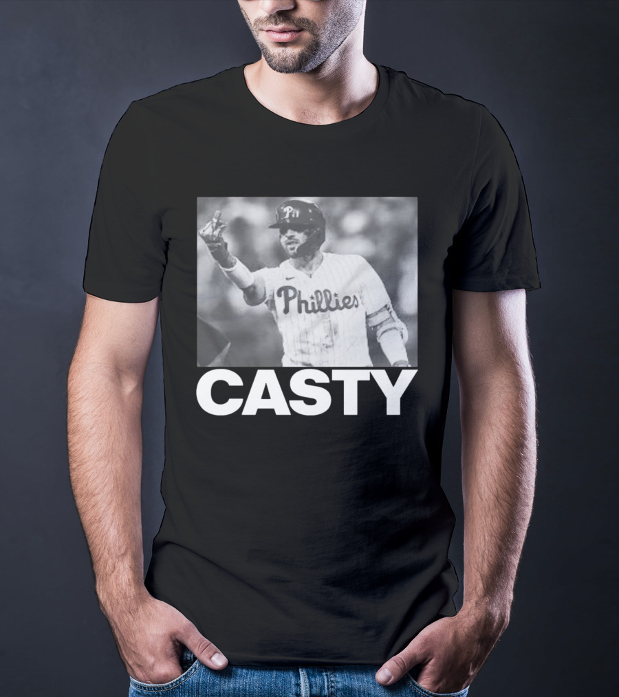 Phillygoat Casty Phillies Baseball Player Gesture T-Shirt