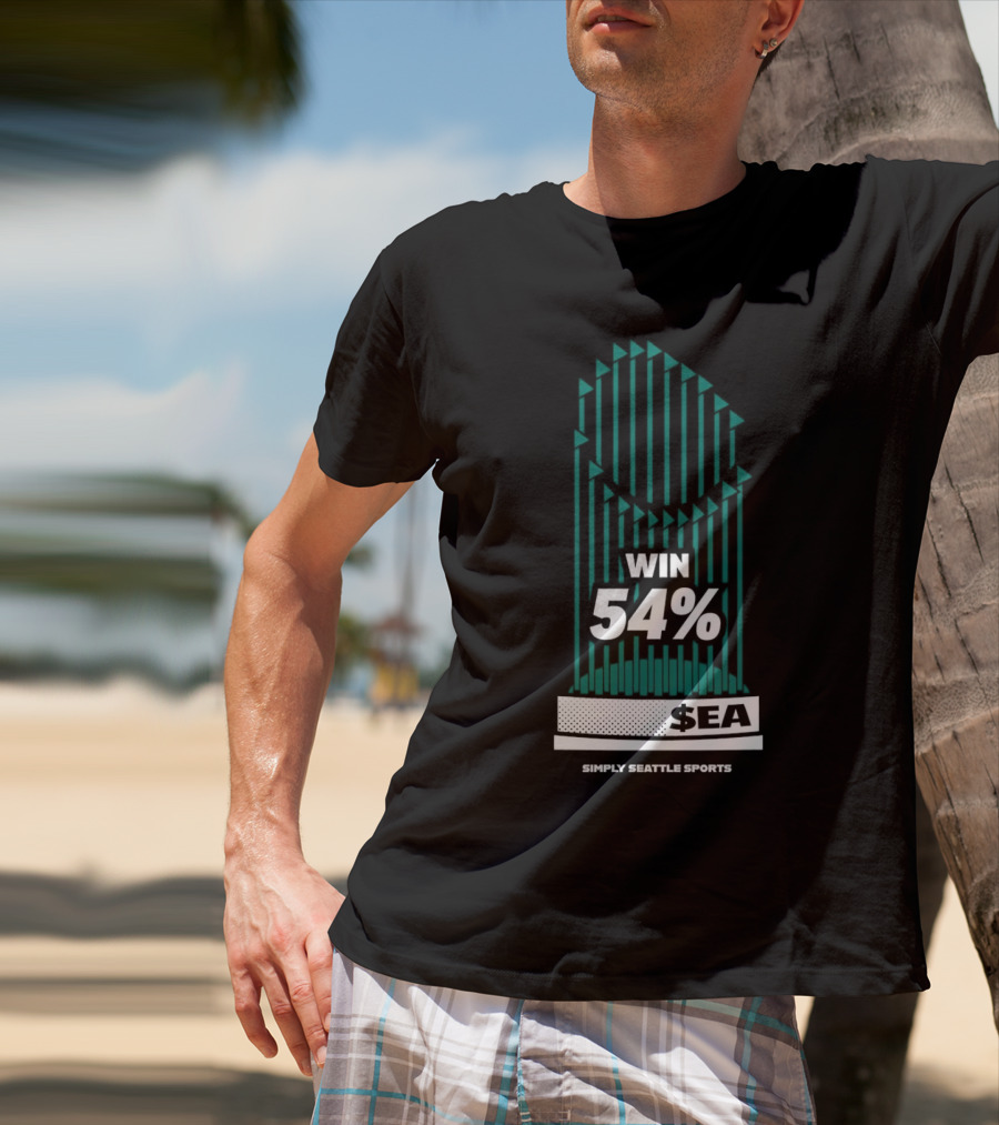 Win 54 Percent Seattle Mariners Simply Seattle Sports T-Shirt
