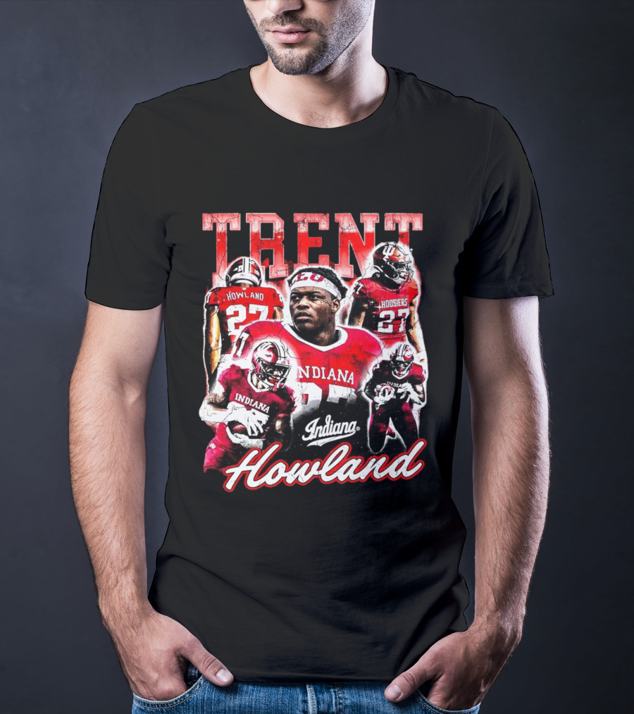 Trent Howland Indiana Hoosiers Football Player 27 IU Onlyone Crew T-Shirt