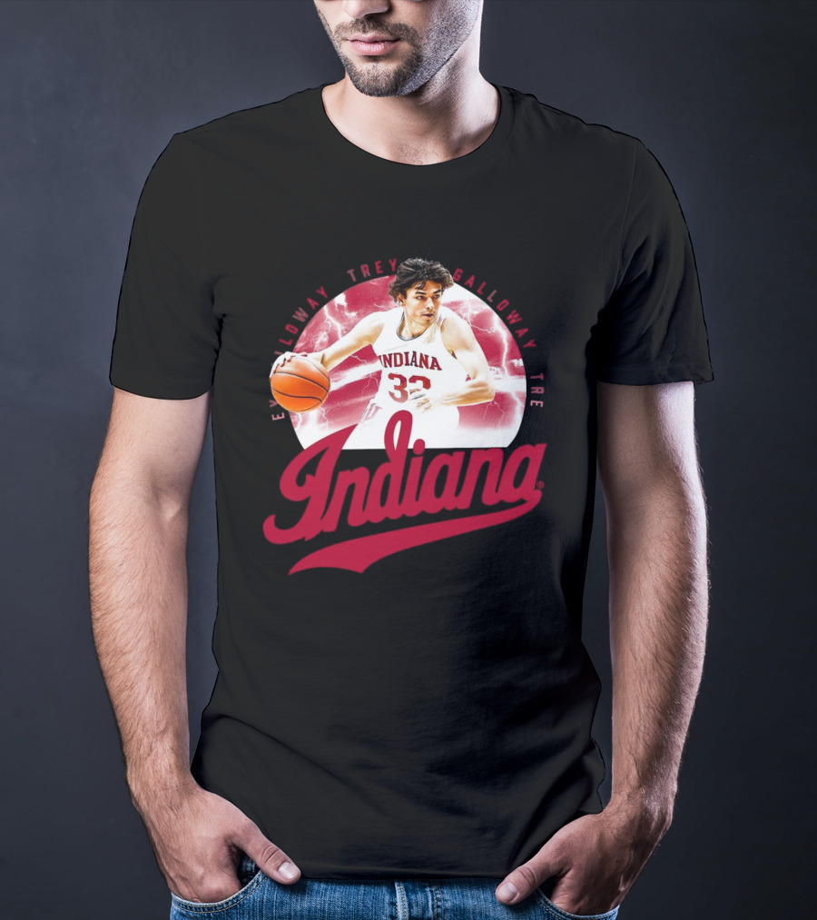 Indiana Hoosiers Trey Galloway Basketball Player Number 32 T-Shirt