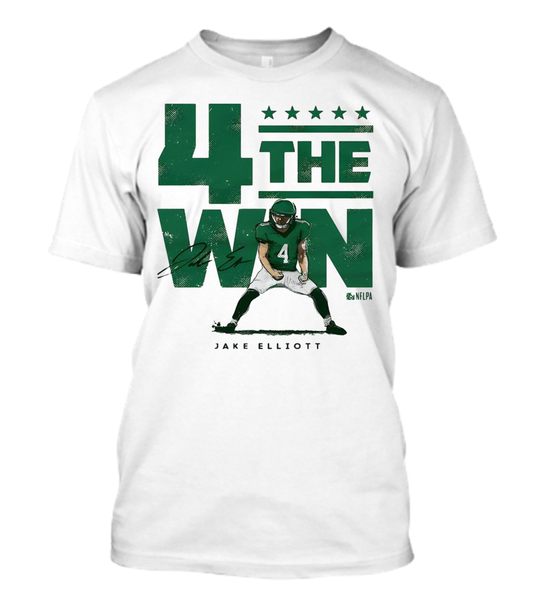 4 The Win Jake Elliott Football Player 4 Win G Signature T-Shirt
