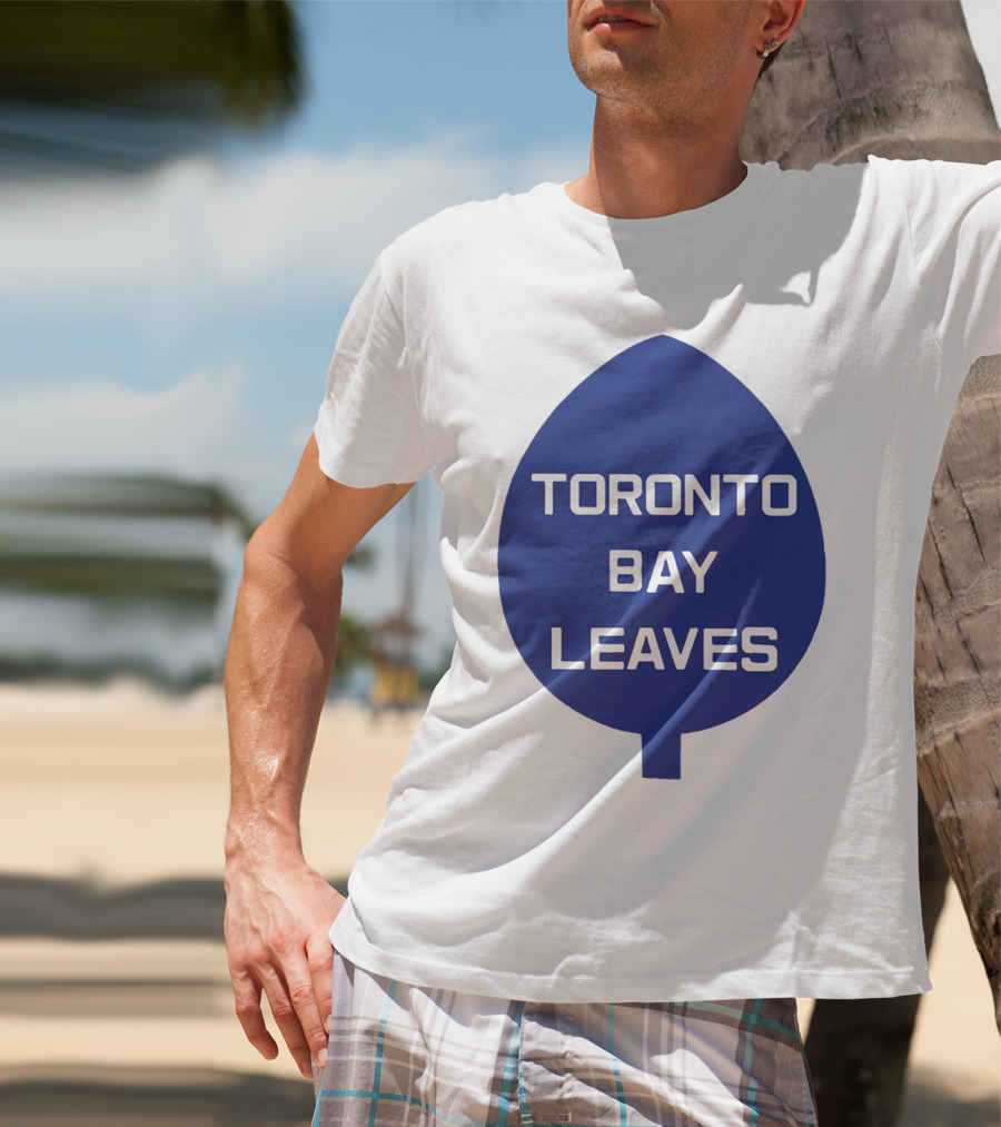 Toronto Bay Leaves Blue Leaf T-Shirt