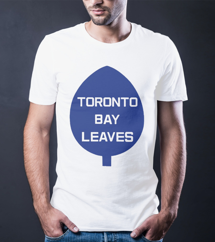 Toronto Bay Leaves Blue Leaf T-Shirt