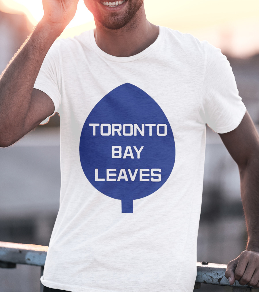 Toronto Bay Leaves Blue Leaf T-Shirt