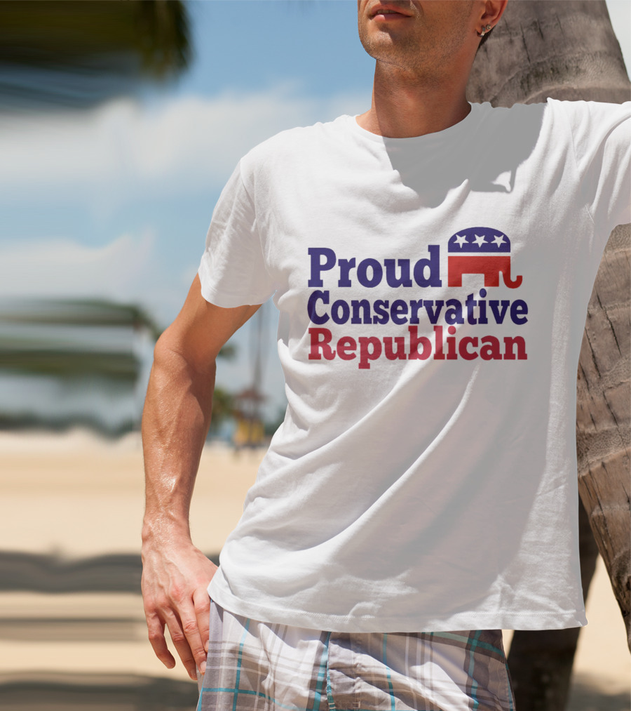 Proud Conservative Republican USA Elephant T-Shirt