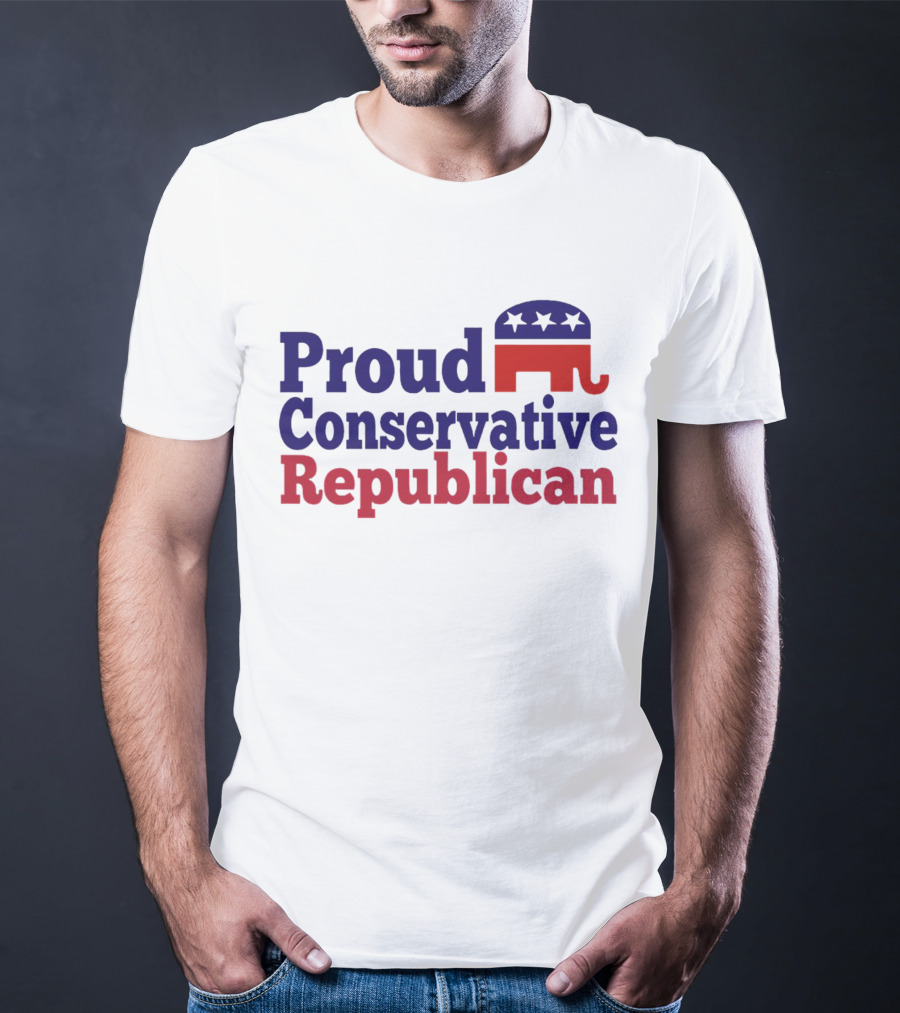 Proud Conservative Republican USA Elephant T-Shirt