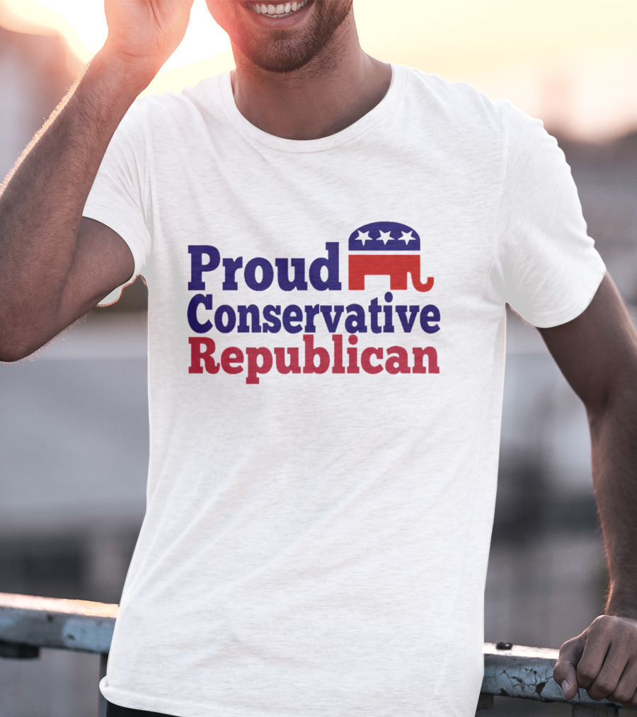 Proud Conservative Republican USA Elephant T-Shirt