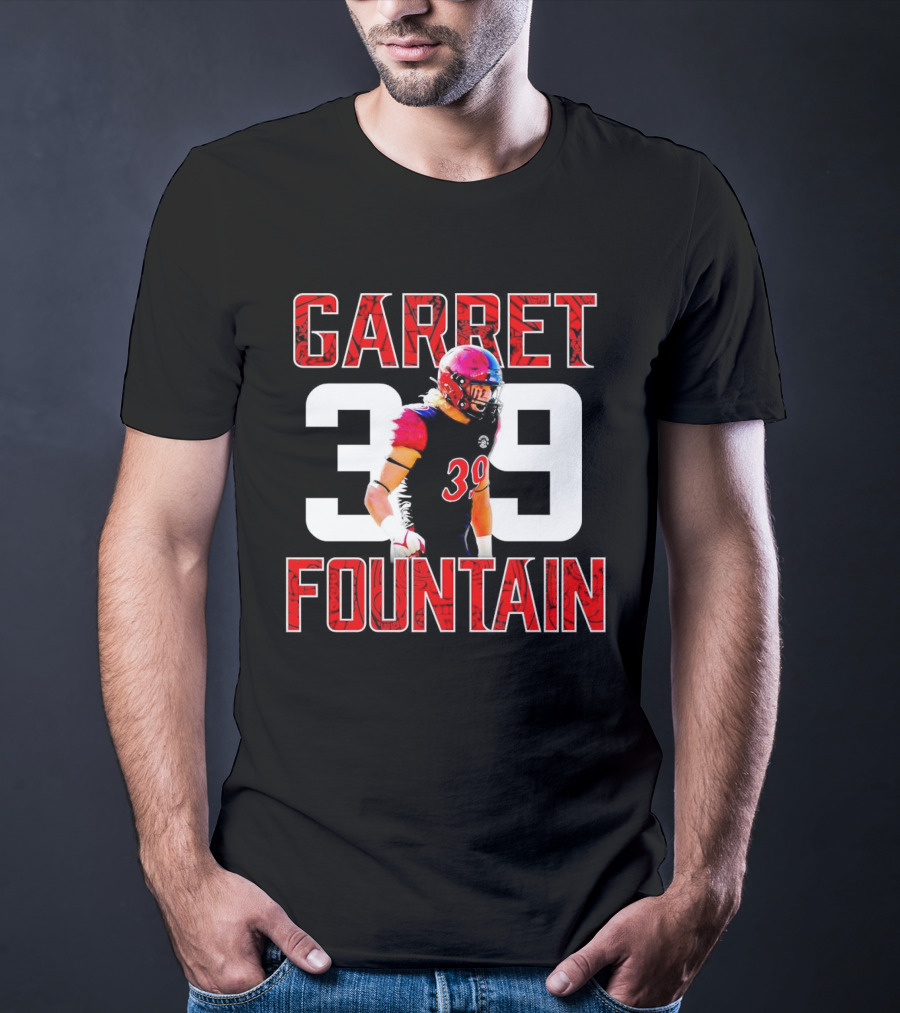 Garret Fountain 39 San Diego State Aztecs Athlete T-Shirt