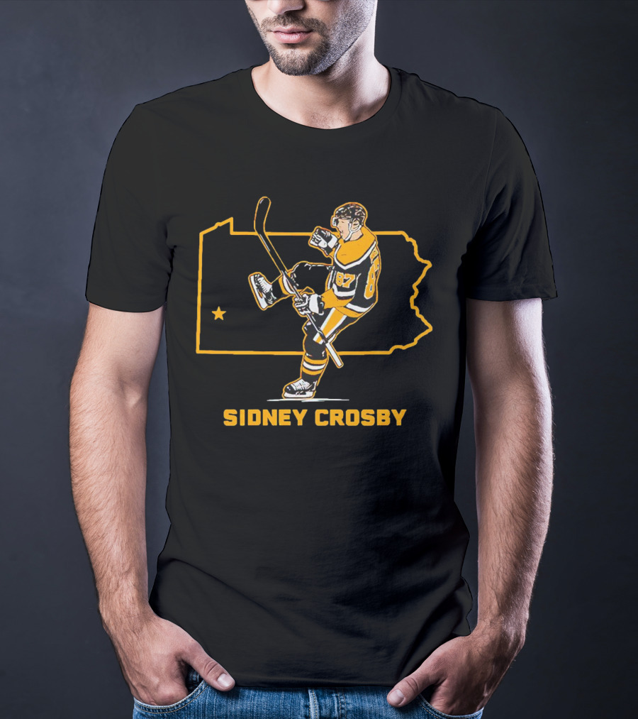 Sidney Crosby Pittsburgh Penguins State Star T-Shirt