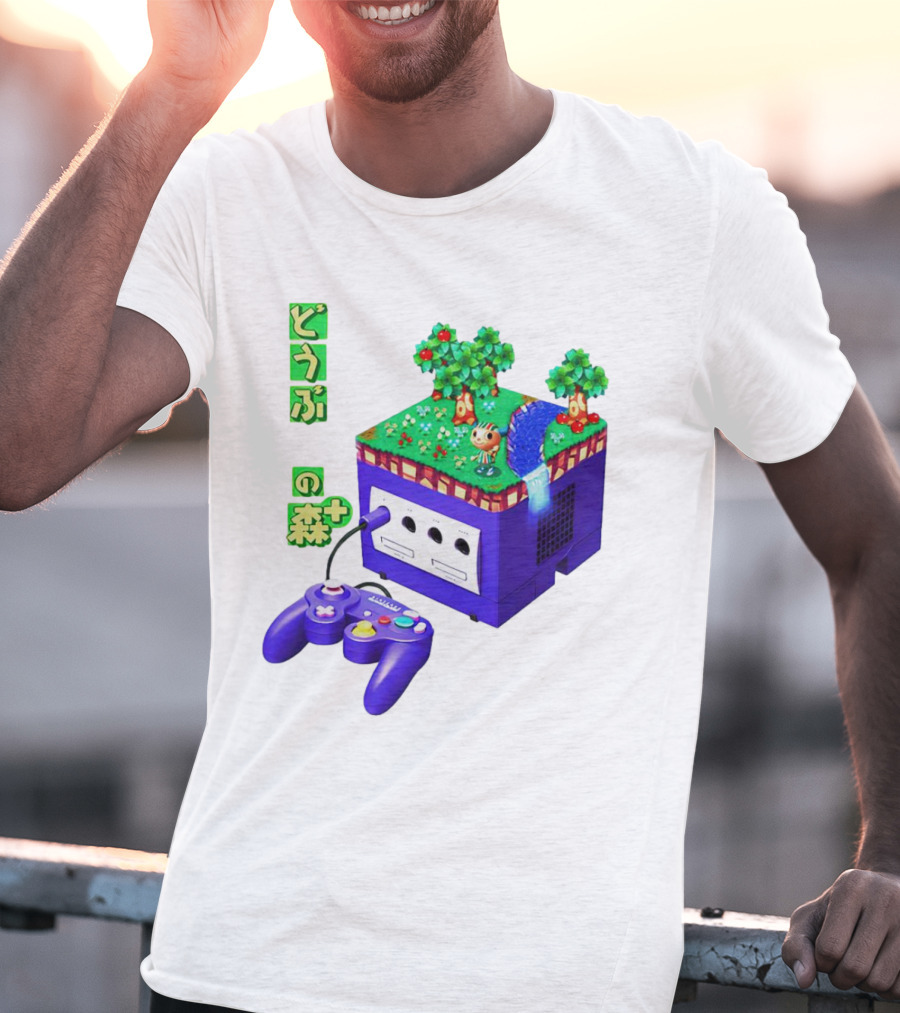 Animal Crossing Dobutsu No Mori Plus GameCube Japanese Nintendo T-Shirt