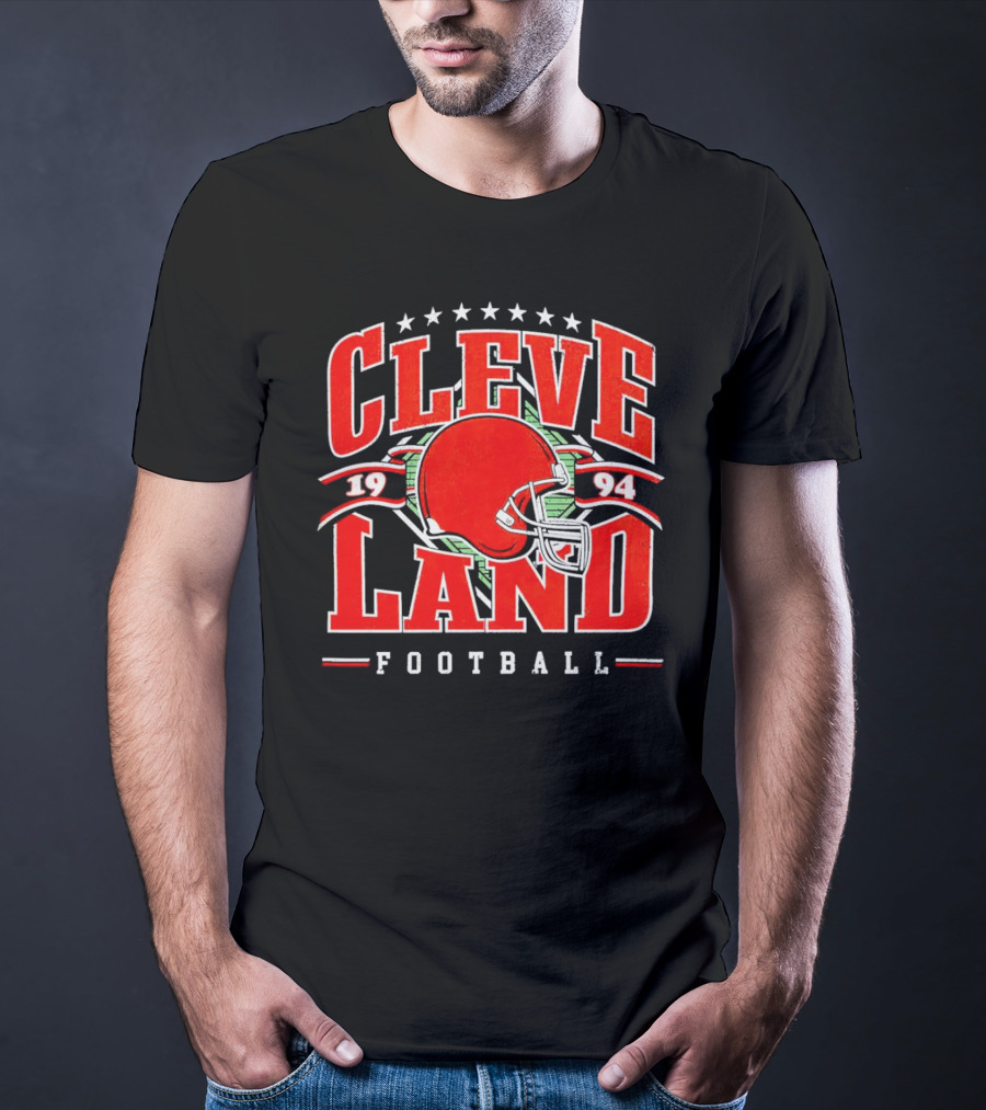 Cleveland 1994 Football Helmet Vintage Browns T-Shirt