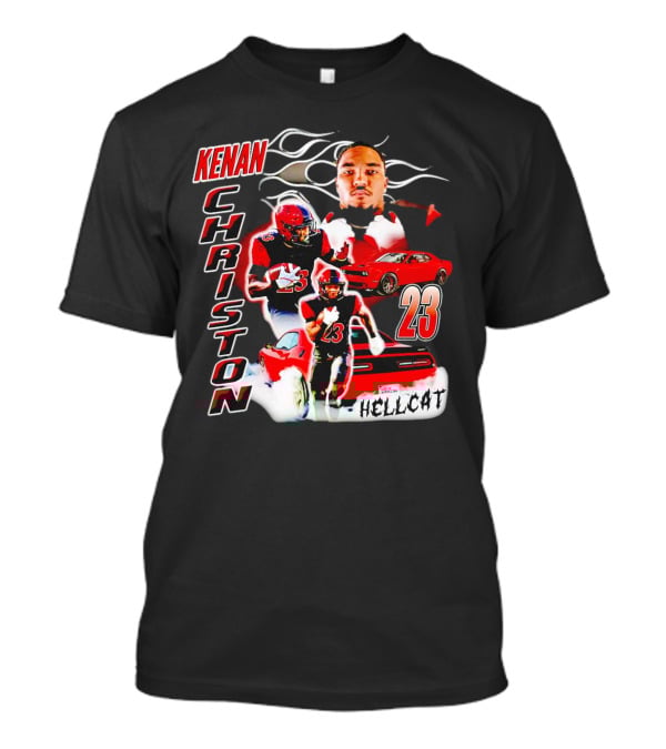 Kenan Christon 23 San Diego State Aztecs Hellcat Football And Sports Car T-Shirt