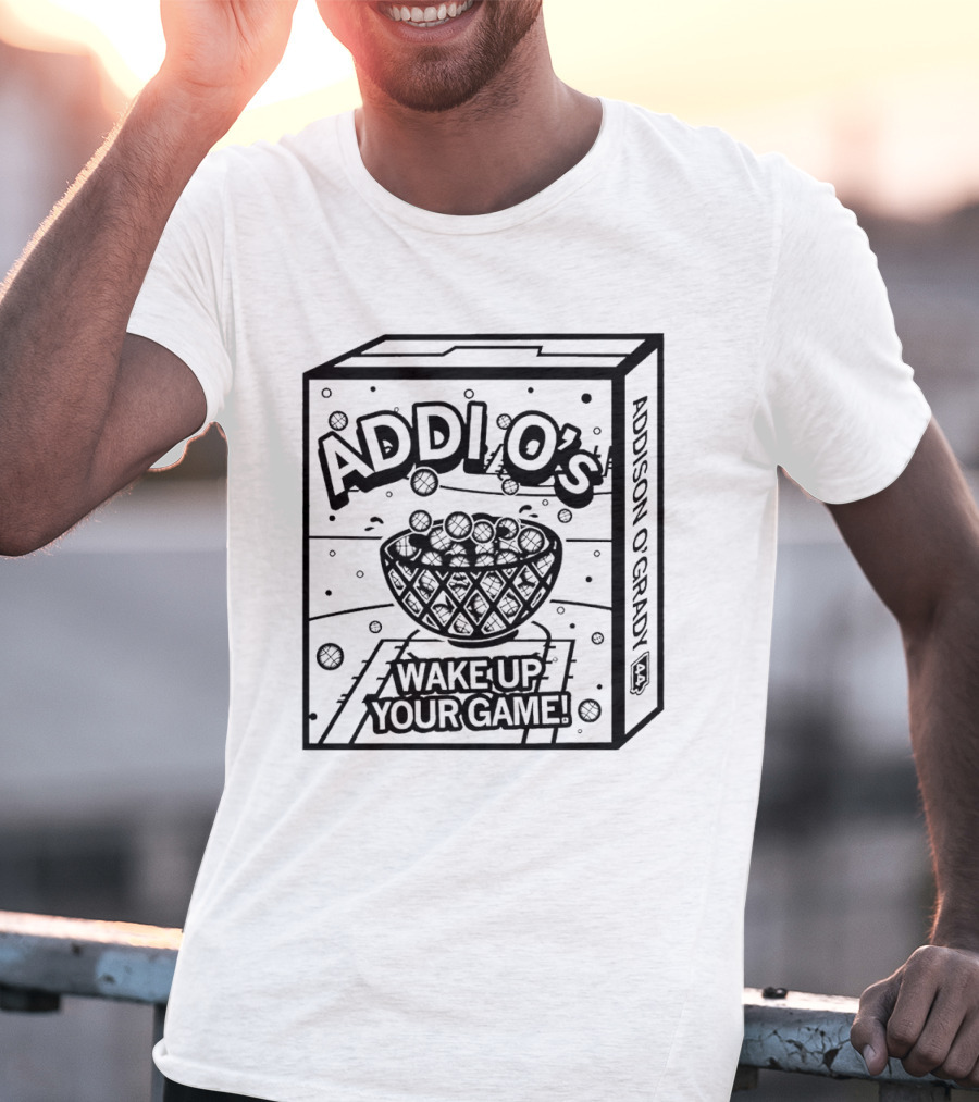 Addi O’s Wake Up Your Game Addison O’Grady Basketball Cereal Box T-Shirt