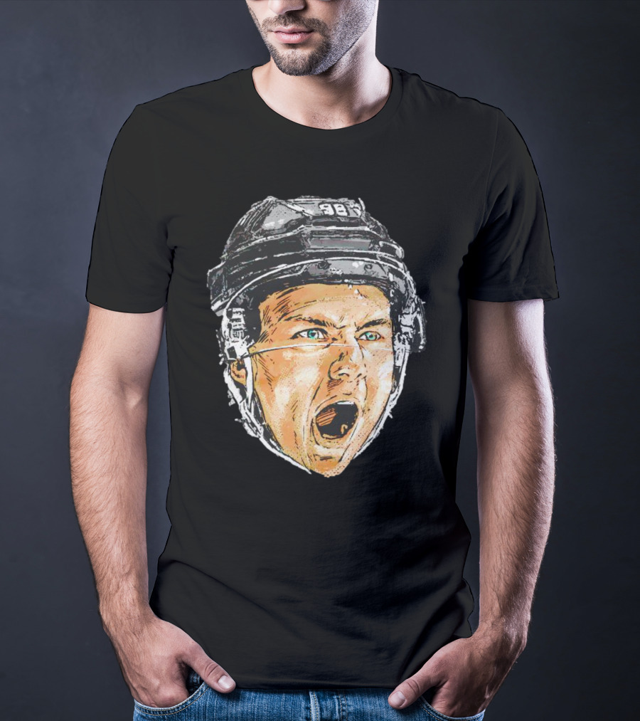 Connor Bedard Chicago Scream Hockey Helmet Sports Icon 98 T-Shirt