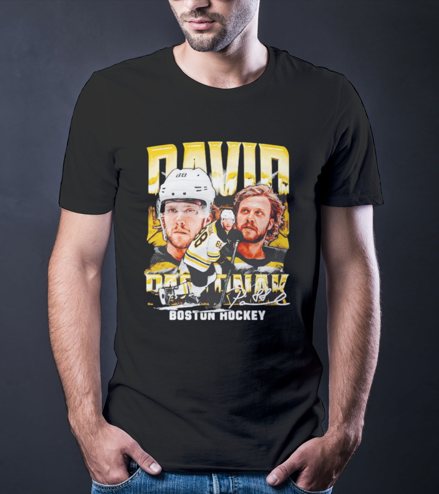 David Pastrnak Boston Hockey Vintage Sports 88 T-Shirt