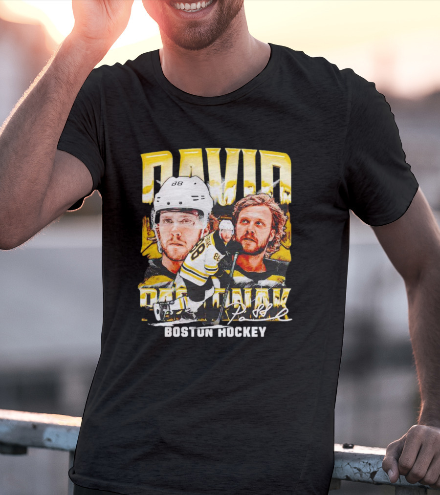 David Pastrnak Boston Hockey Vintage Sports 88 T-Shirt