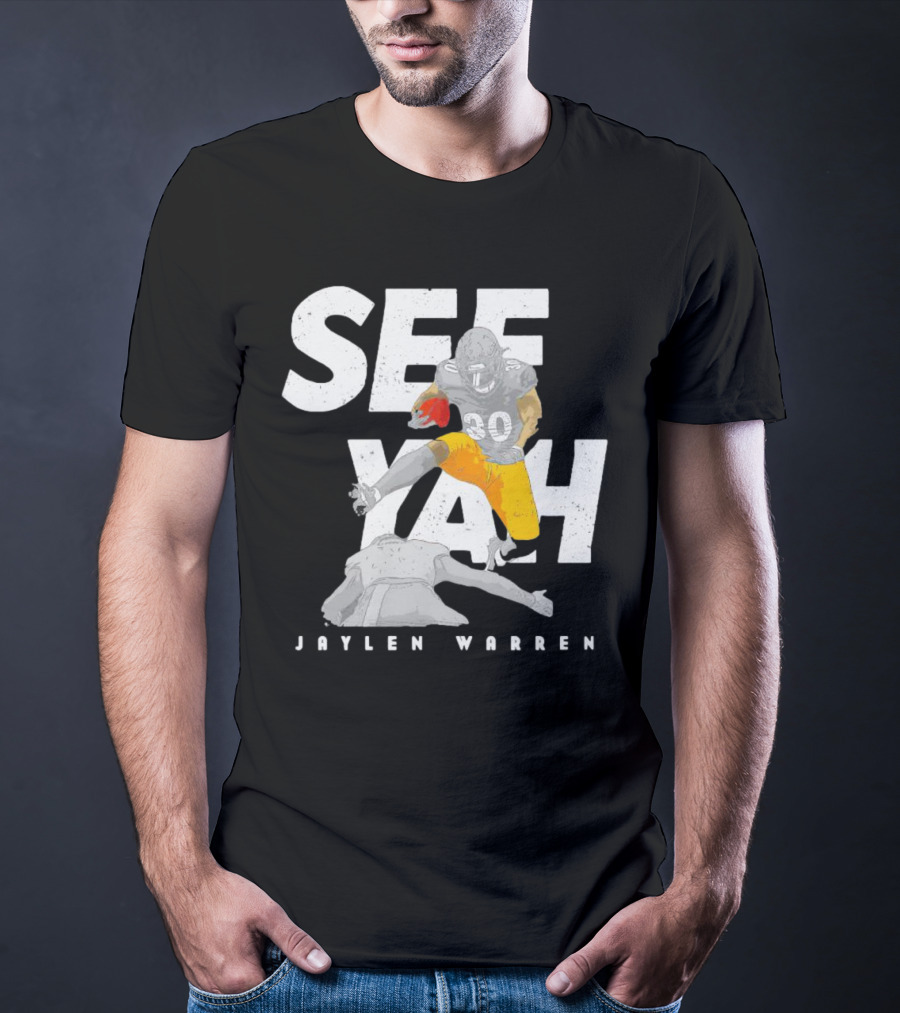 Jaylen Warren Pittsburgh See Yah Hurdle T-Shirt