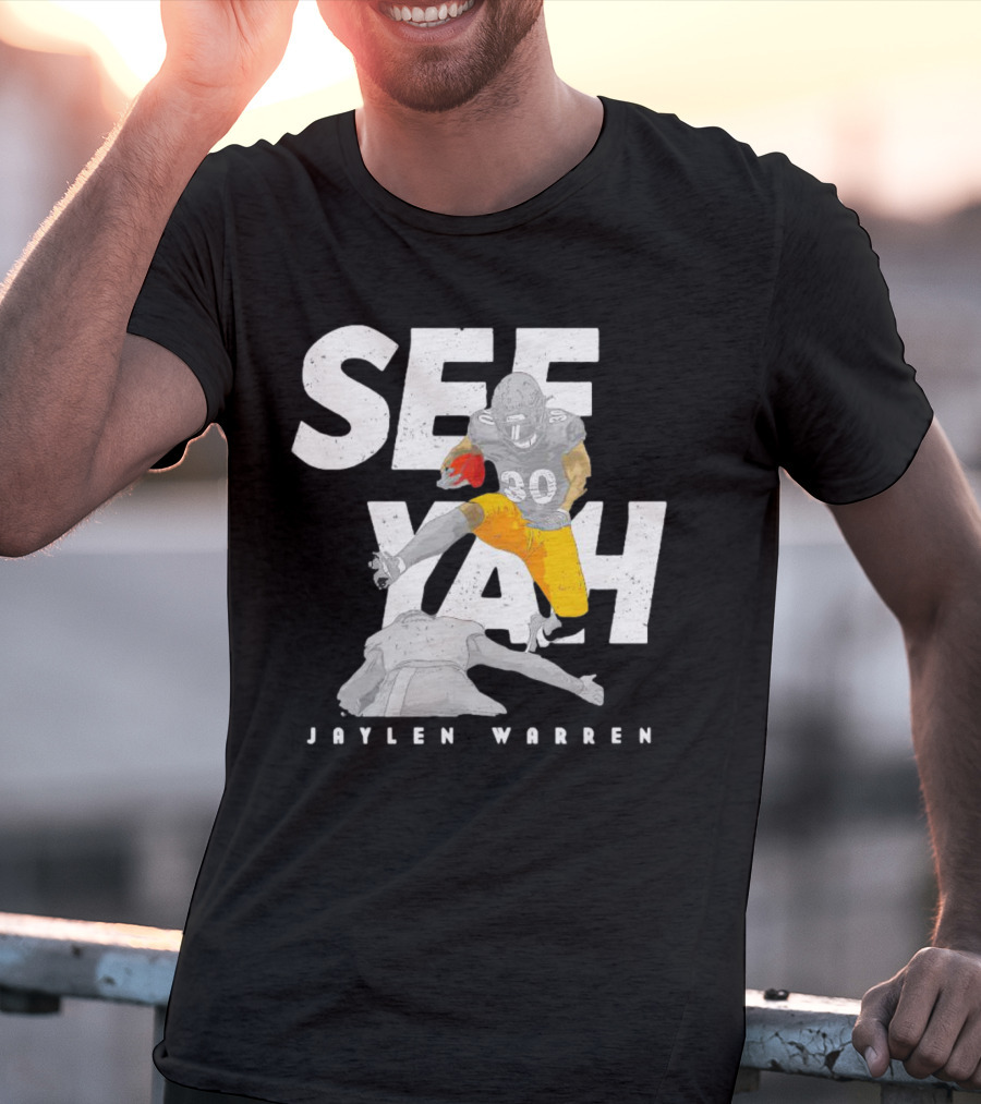 Jaylen Warren Pittsburgh See Yah Hurdle T-Shirt