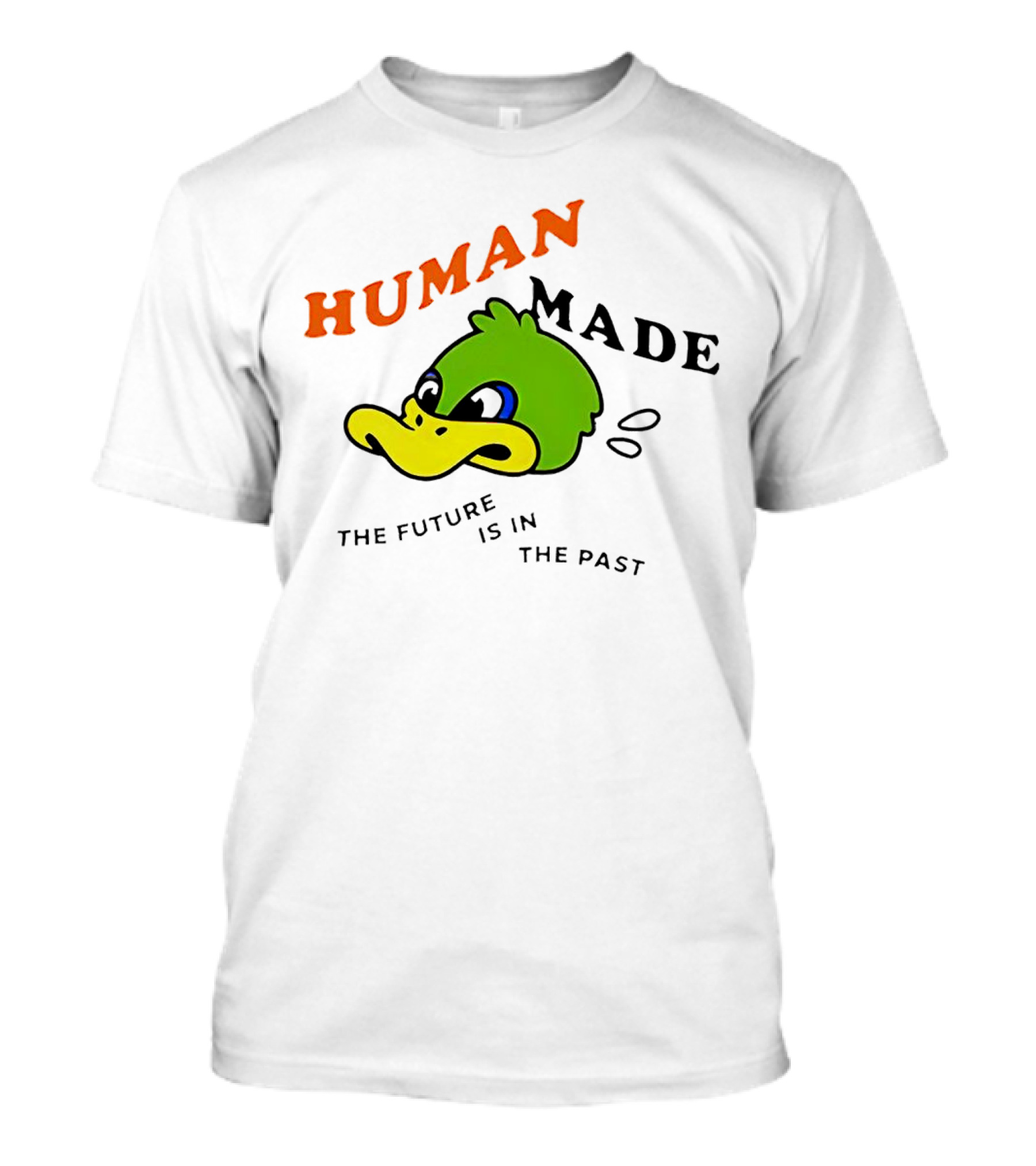 Human Made Duck With The Future Is In The Past Text T-Shirt