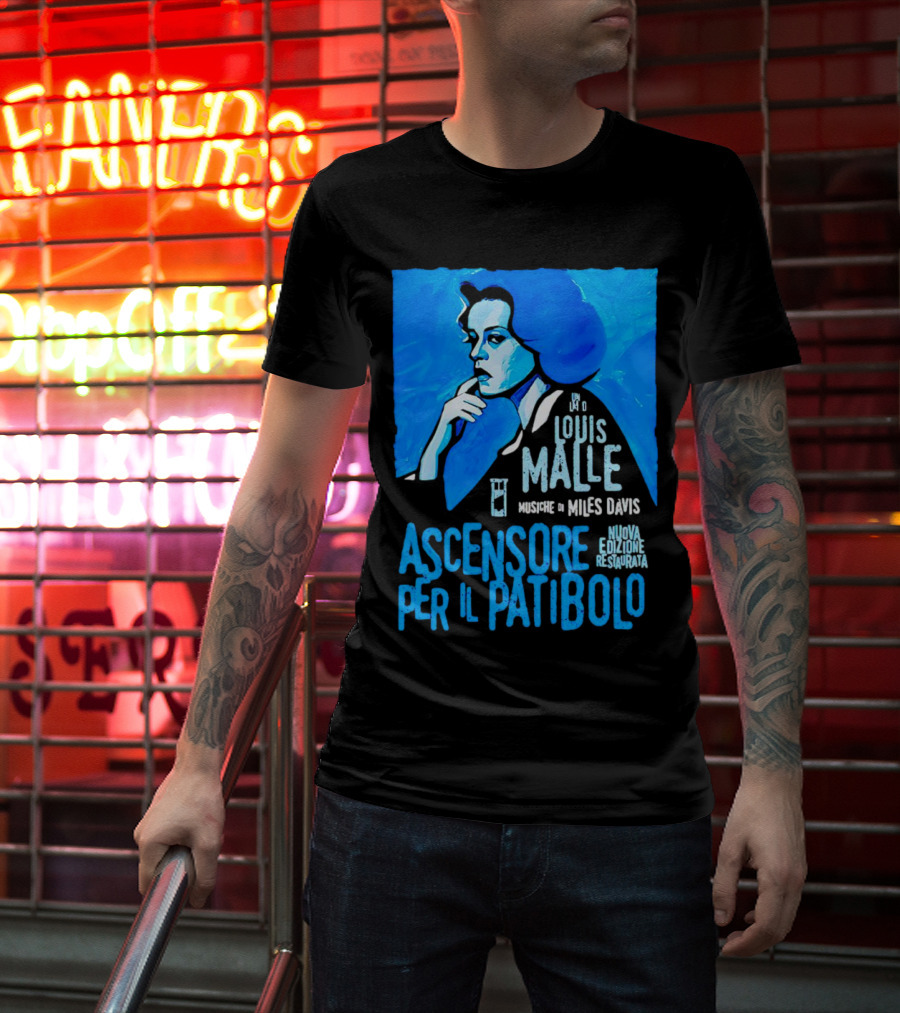 Louis Malle Musiche Di Miles Davis Ascensore Per Il Patibolo Nuova Edizione Restaurata T-Shirt