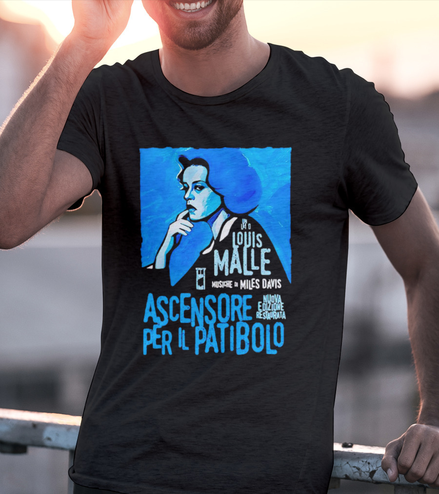 Louis Malle Musiche Di Miles Davis Ascensore Per Il Patibolo Nuova Edizione Restaurata T-Shirt