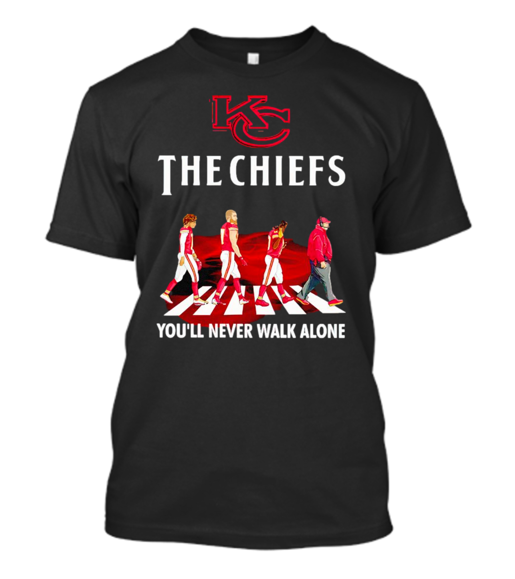 KC Chiefs Abbey Road You'll Never Walk Alone T-Shirt